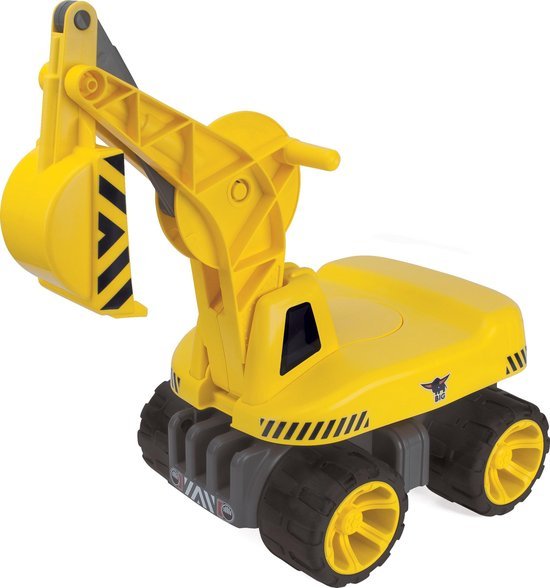 BIG - Power Worker Maxi Graafmachine - Loopauto - Werkvoertuig - 50kg belastbaar - vanaf 3 jaar - Buitenspeelgoed
